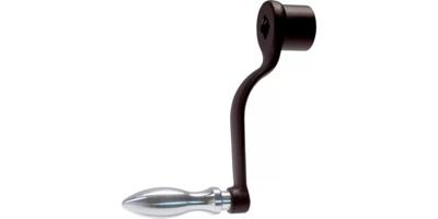 Handtag med vev, gåsnacksform med fyrkantshål