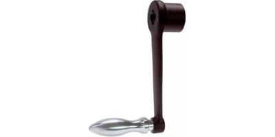 Handtag med vev, rak med fyrkantshål