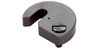 Svängd C-Bricka, bult med platt huvud