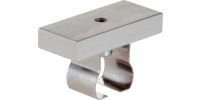 Mothåll till spännskena med fjäderbelastad spärr