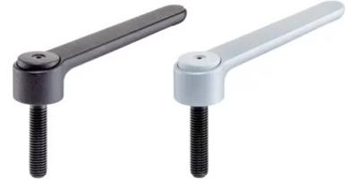 Justerbara platta spännhandtag med skruv