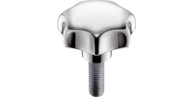 Ställskruv med stjärnvred liknande DIN 6336, rostfritt stål A4