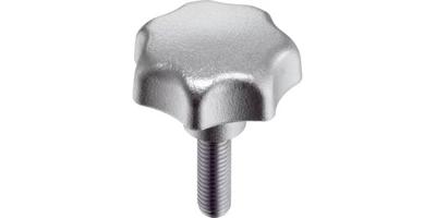Ställskruv med stjärnvred liknande DIN 6336, rostfritt stål